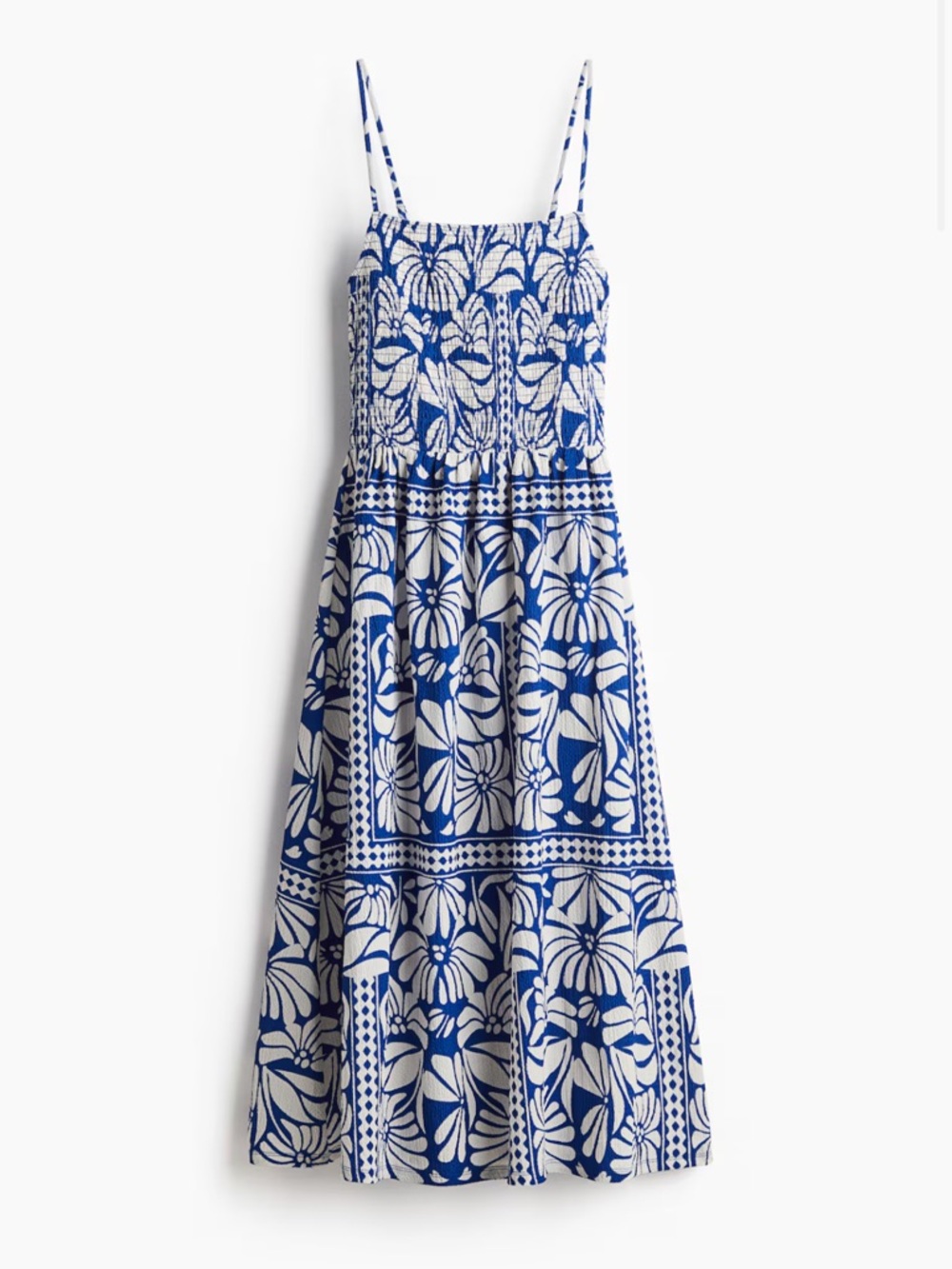 NWT H&M Strappy Smocked Dress